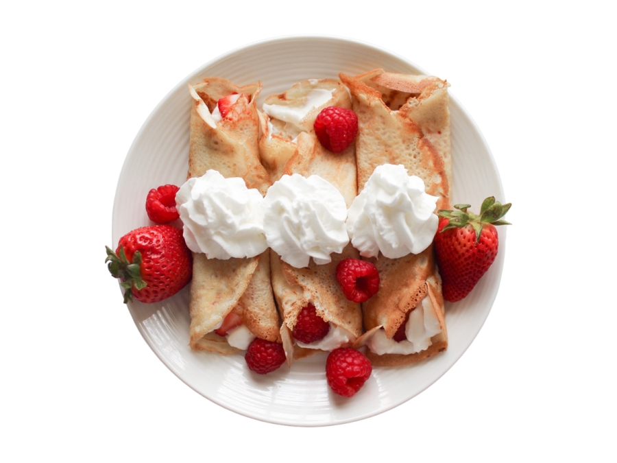 Блинчики с фруктами